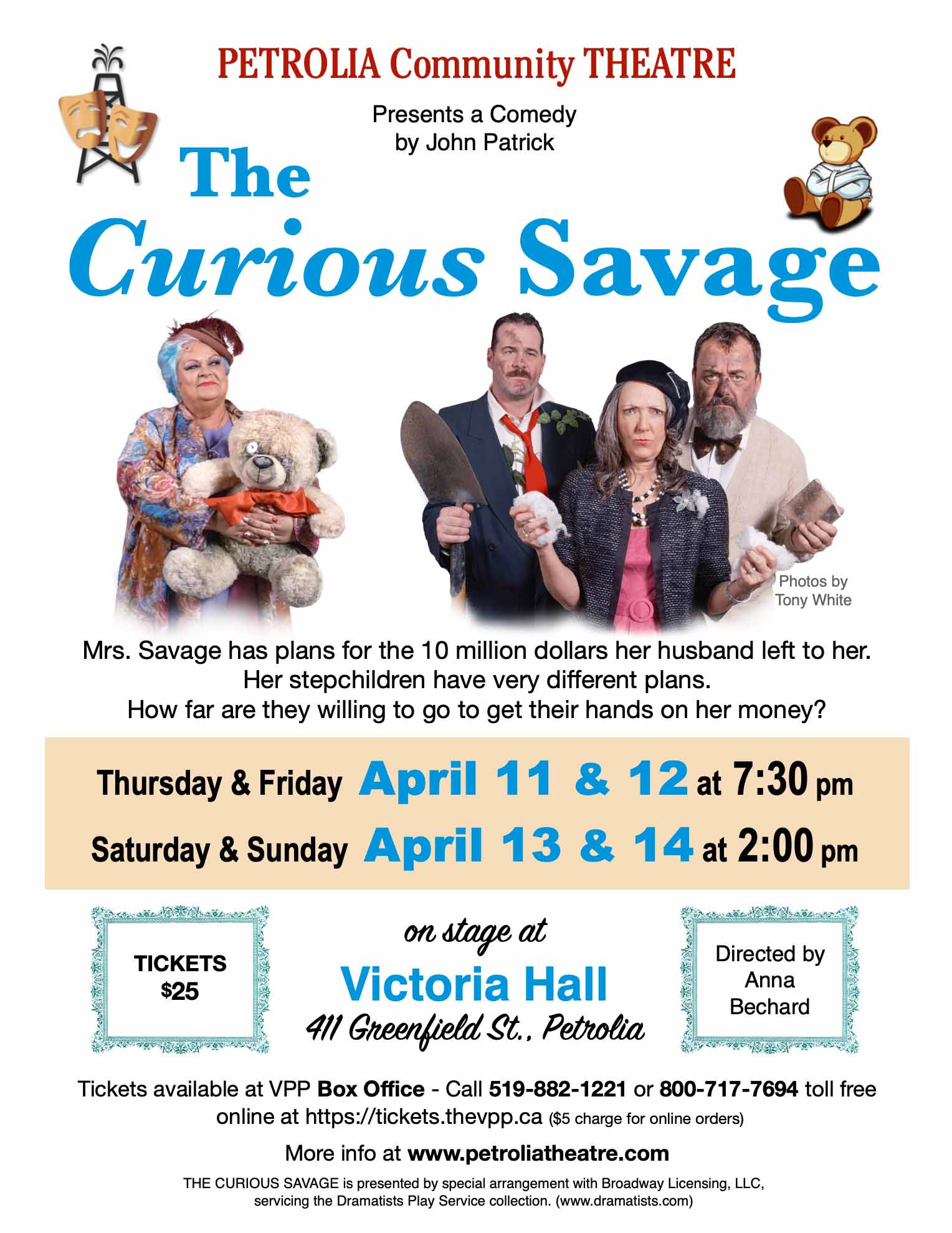 Other Events at Victoria Hall Victoria Playhouse Petrolia